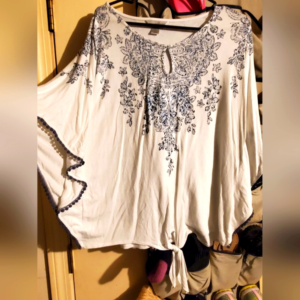 Christopher and Banks short sleeve blouse